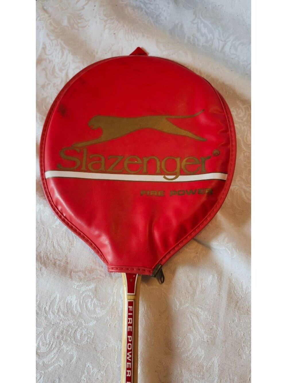 Slazenger Fire Power Laminated Bamboo Squash Racquet With Red Cover - Picture 2 of 8